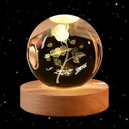 3D Crystal Ball Planet Earth Birthday Gifts