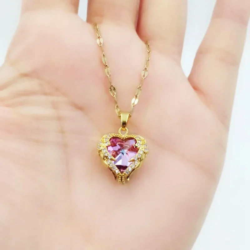 Luxury Colorful Crystal Heart