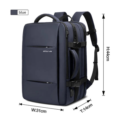 Heroic Knight Travel Backpack Men Business USB Bag Large Capacity Laptop Waterproof Backpack Bag