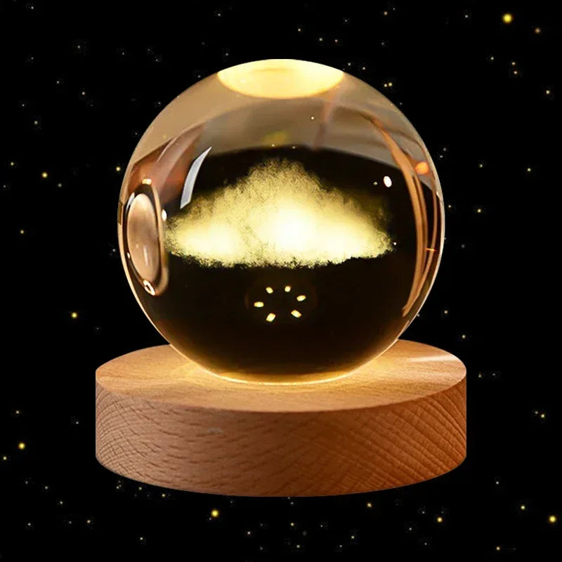 3D Crystal Ball Planet Earth Birthday Gifts