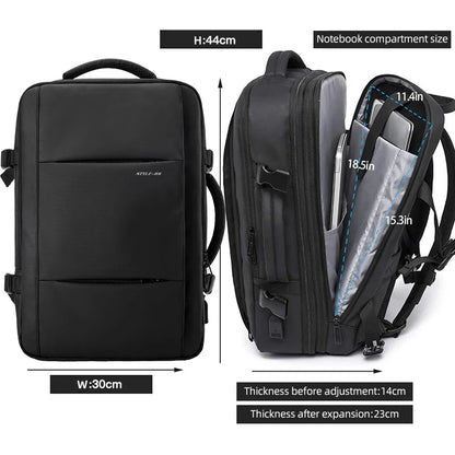 Heroic Knight Travel Backpack Men Business USB Bag Large Capacity Laptop Waterproof Backpack Bag