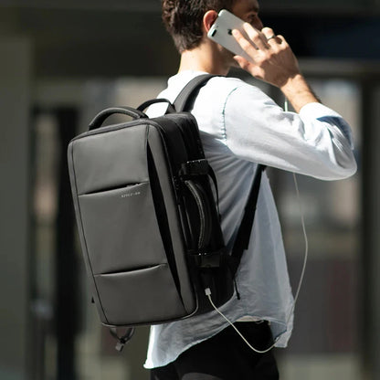 Heroic Knight Travel Backpack Men Business USB Bag Large Capacity Laptop Waterproof Backpack Bag