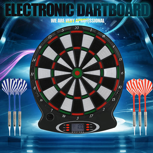 Professional Electronic Hanging Dartboard Scoring Indicator 6pcs Darts