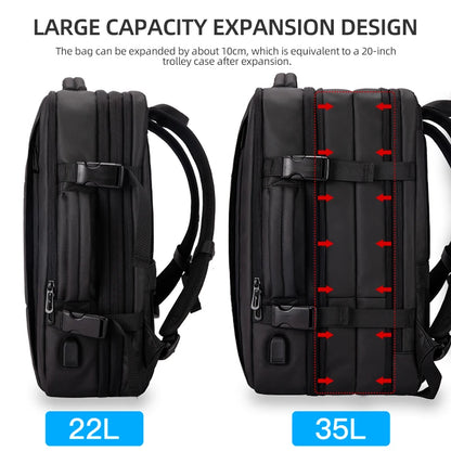 Heroic Knight Travel Backpack Men Business USB Bag Large Capacity Laptop Waterproof Backpack Bag