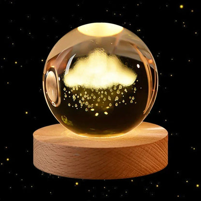 3D Crystal Ball Planet Earth Birthday Gifts