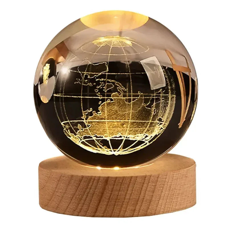 3D Crystal Ball Planet Earth Birthday Gifts