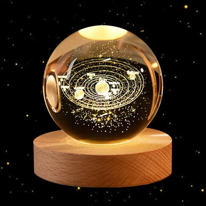 3D Crystal Ball Planet Earth Birthday Gifts