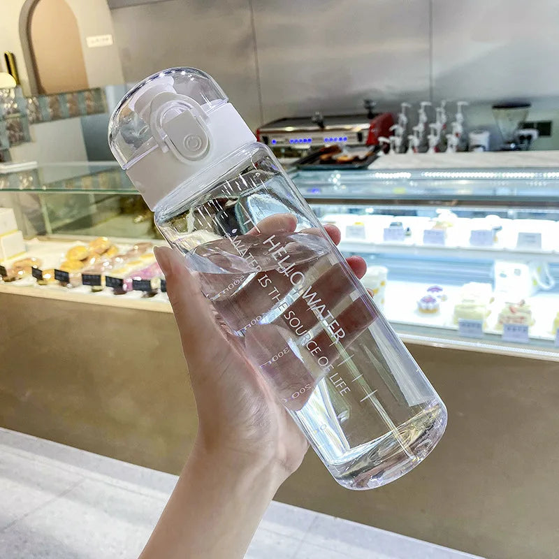 780ml Transparent Water Bottle Sports Travel