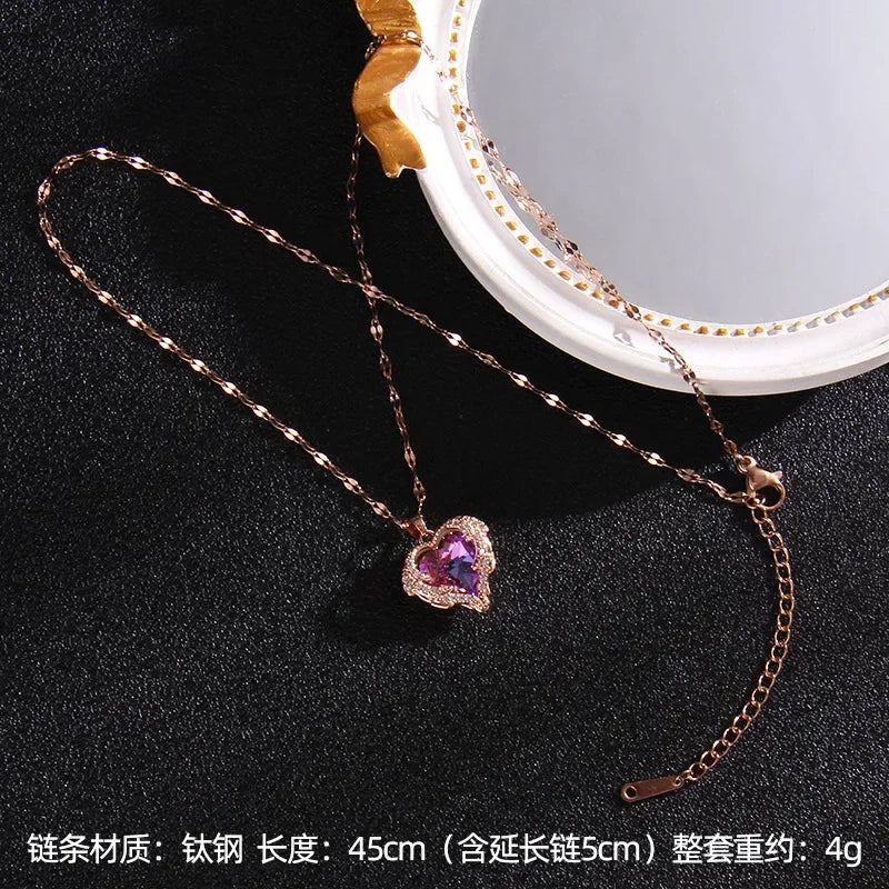 Luxury Colorful Crystal Heart