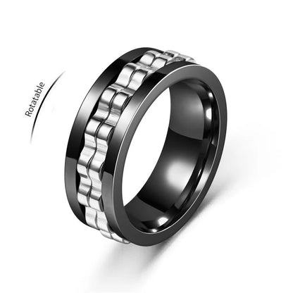 Anxiety Relieff Anti Stress Stainless Steel Ring For Men